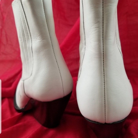 IRO White leather ankle Boots - Picture 7 of 9